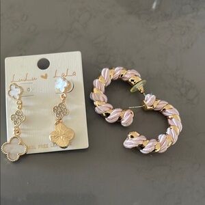 Pink and Gold Jewelry Set